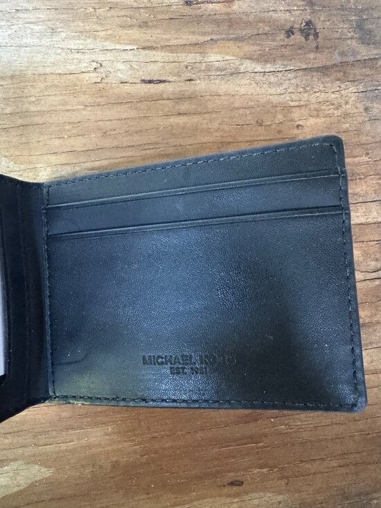 Michael Kors Mens Leather Bifold Wallet With ID Window - Picture 3 of 5